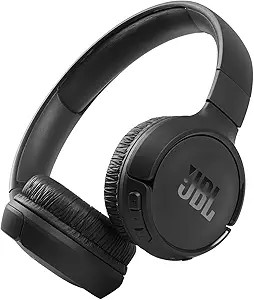 JBL Tune 510BT: Wireless On-Ear Headphones with Purebass Sound - Black