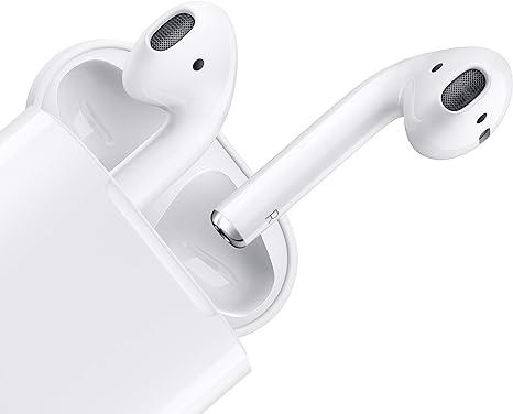 Apple AirPods (2nd Generation) Wireless Ear Buds, Bluetooth Headphones with Lightning Charging Case Included, Over 24 Hours of Battery Life,...