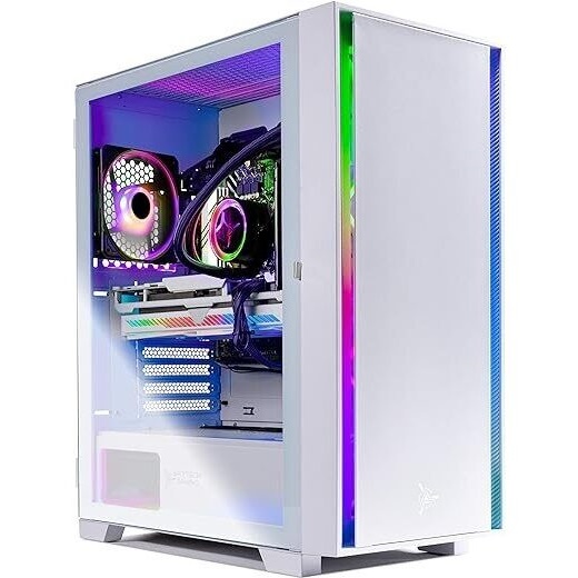 Skytech Gaming Shiva II Gaming PC Desktop – AMD Ryzen 7 5700X 3.4 GHz, NVIDIA RTX 4070, 1TB NVME SSD, 16GB DDR4 RAM 3200, 650W Gold PSU, 240mm AIO,...