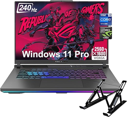 ASUS ROG Strix-G16 Gaming Laptop - 16" WQXGA 240Hz Display, Intel 24-core i9-14900HX, NVIDIA GeForce RTX 4060, 64GB DDR5 RAM, 4TB SSD, WiFi,...