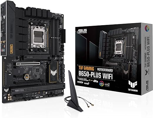 ASUS TUF Gaming B650-PLUS WiFi Socket AM5 (LGA 1718) Ryzen 7000 ATX Gaming Motherboard(14 Power Stages, PCIe® 5.0 M.2 Support, DDR5 Memory, 2.5 Gb...