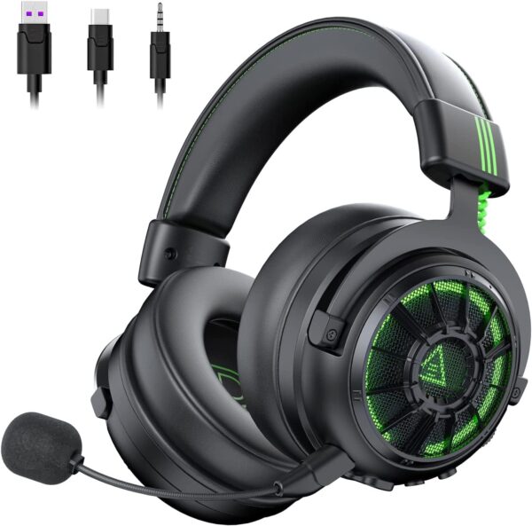 EKSA StarEngine Pro PC Gaming Headset - 7.1 Surround Sound for PS4 PS5 Xbox, AI Intelligent Noise Cancelling Microphone, Dual Chamber Driver,...