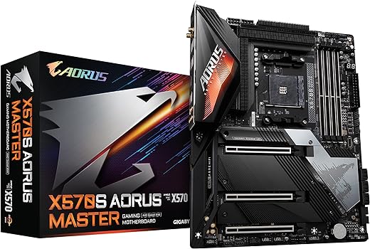 GIGABYTE X570S AORUS Master (AMD/ X570S/ Ryzen 5000/ ATX/PCIe 4.0/ SATA 20Gb/s/USB 3.2/ Motherboard)