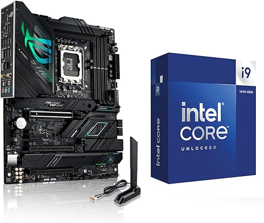 INLAND by Micro Center CPU Motherboard Combo - Intel i9-14900K 14th Gen 24-Cores LGA 1700 Desktop Processor Bundle with ASUS ROG Strix Z790-F...