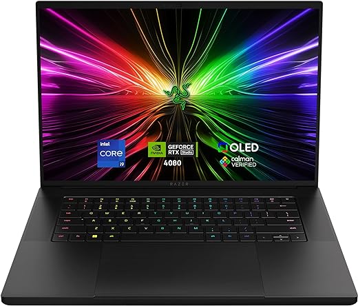 Razer Blade 16 (2024) Gaming Laptop: NVIDIA GeForce RTX 4080 - Intel Core i9-14900HX 14th Gen CPU - 16" OLED QHD+ 240Hz Display - 32GB RAM - 1TB...